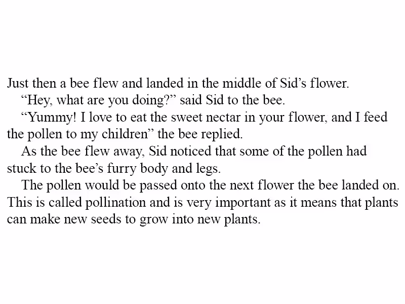 excerpt from Grow Tall Sid